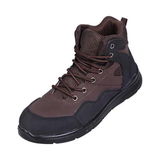 Two Layer Brown Cowhide Acid Alkali Electrical Insulation Safety Shoes