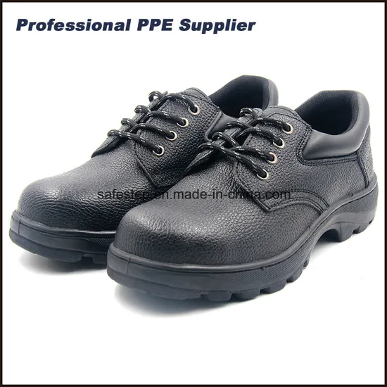 CE Certificate Low Cut Men′ S Genuine Split Leather ESD Steel Toe Hard Work Security Safety Shoe