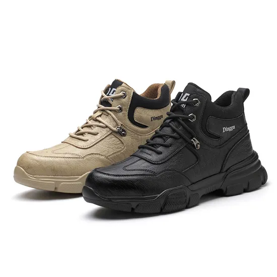 Lightweight Sports Steel Toe Safety Shoes Waterproof Men Safety Boots Construction Work Shoes Industrial Work Boots
