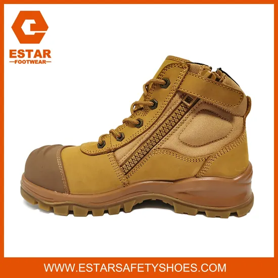 Best Zip Sided Men Outdoor Winter Work Safety Shoes Industrial Safety Boots