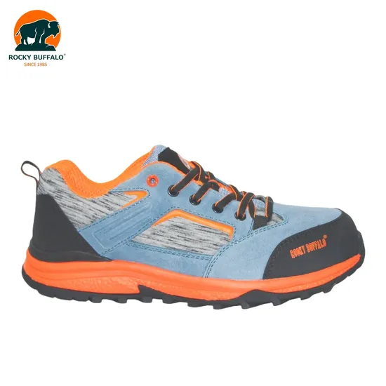 Rocky Buffalo Working Industrial Lightweight Cowhide Uppers Microfiber Steel Toe Anti-Impact Safety Shoes