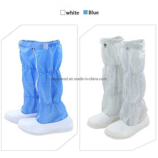 Electronics Factory PU Thickened Bottom Boots Antistatic ESD Cleanroom High Boots