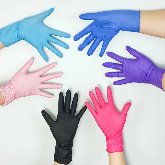 Gusiie Durable and Wear-Resistant Disposable Exam Work & Safety Nitrile Gloves