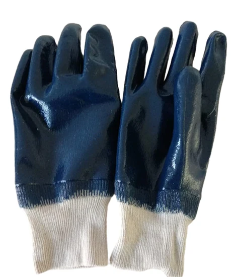 Hot Sell Western Safety Wok Nitrile Coated Cotton Glove Construction Glove