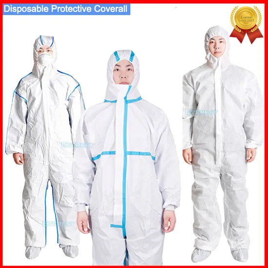 Laminated Microporous Disposable Coverall with Hood and Boots