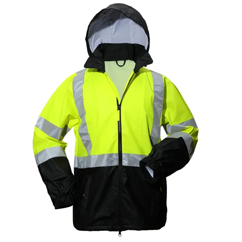 Quality Raincoat Reflective Safety Rain Jacket Polyester Waterproof Pants PVC Motorcycle Rain Suit