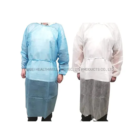 Lightweight Disposable Isolation Gown Made From Polypropylene Material