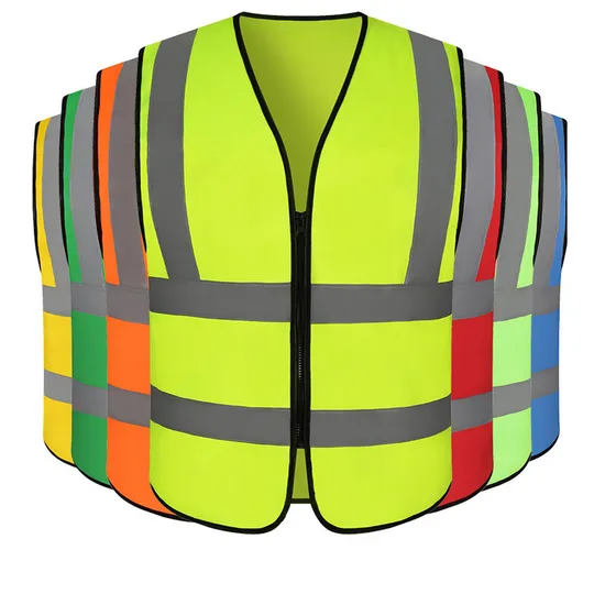 Unisex Work Vest Yellow High Visibility Reflective Safety Vest