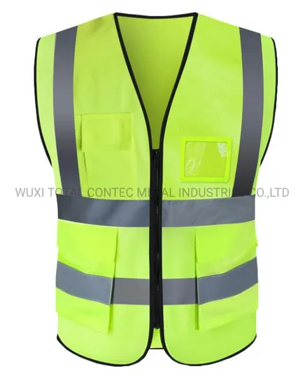 High Vis Safety Reflective Vest Security Construction Reflective Vest Workwear with Logo