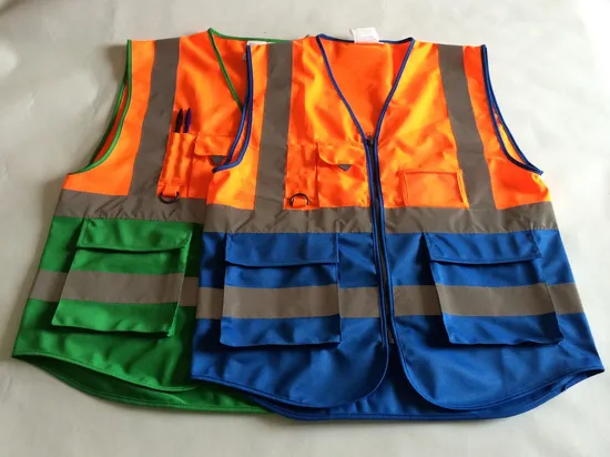 Colorful Reflective Workwear Safety Vest (MW19019)