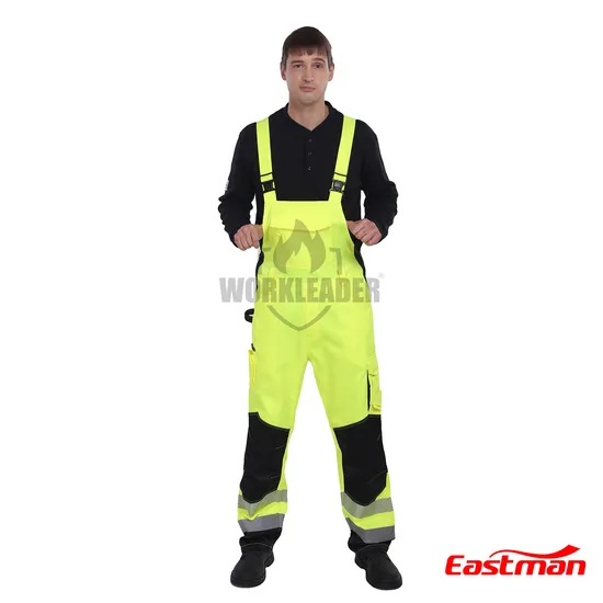 100% Cotton Fr Workwear Work Bib Pants