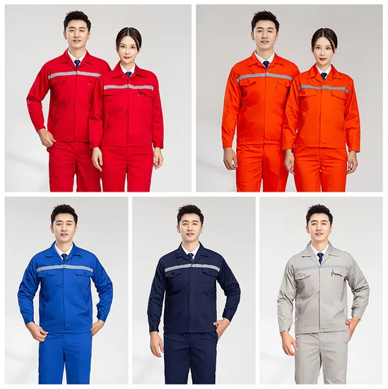 Construction Reflective Work Clothes for Men Jacket Pants Industrial Workwear Coverall