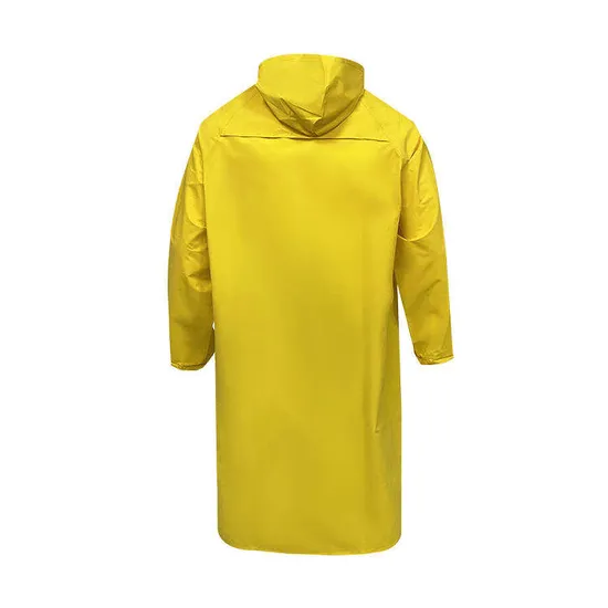 Best Selling Custom Logo PVC Polyester Raincoats Outdoor Working Rain Waterproof Long Jackets Men Rain Poncho Raincoat