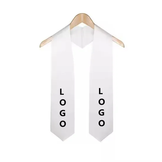 Wholesale a Variety of Color Plain Sublimation Graduation Stole Blank Stoles