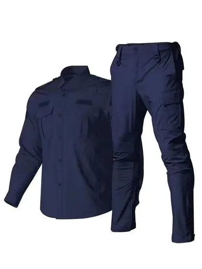 Customize Wholesale High Quality Black Accessories Equipments Private Outdoor Combat Security Guard Uniform