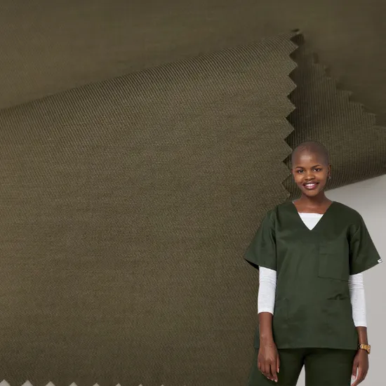 Tc 53/44/3 Polyester Cotton Spandex 99% Antibacterial Silver Medical Uniforms Fabric for Workwear 50 Time Wash Anti-Static Twill Hospital Scrubs Uniform Fabric