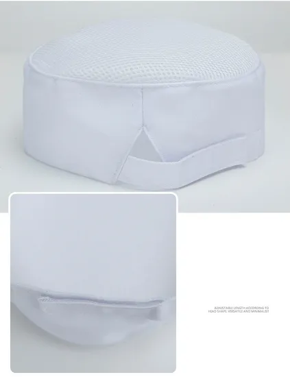 Logo Custom Restaurant Hotel Baking Cooking Kitchen Chef Hat with Mesh