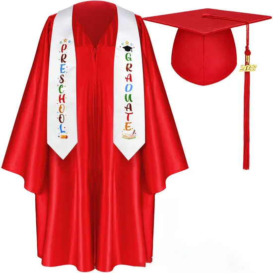 Custom Unisex Adult High School Blue Navy Graduation Gown Bachelor Gown Sets Wholesale