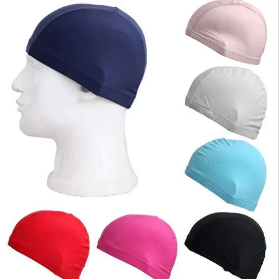 Comfortable Swimming Cap Stretch Spandex for Kids and Adults