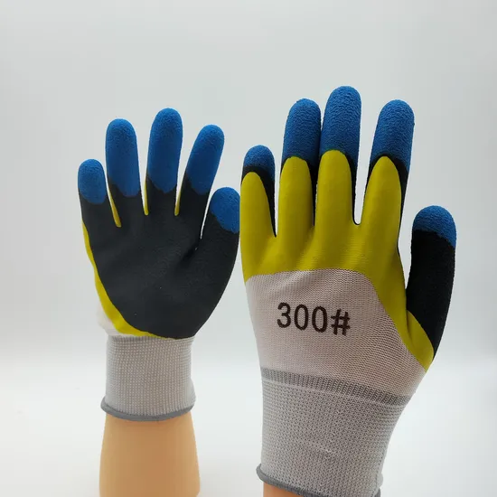 Double Latex Foam Coated 13G High Quality Labor Gloves