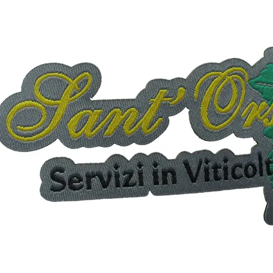 Removable Woven Embroidery Patches for Customizing Clothes and Accessories Woven Logo Patch