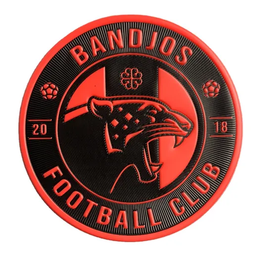 Sports Suit Custom Badge Fabric Label Flocking TPU PVC Material Football Patch
