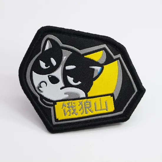 Custom Cut out Rap Rock Heavy Metal Music Bandart Band Tactical Backpack Woven Sew on Iron-on Patch Badge for Backpack and Jackets