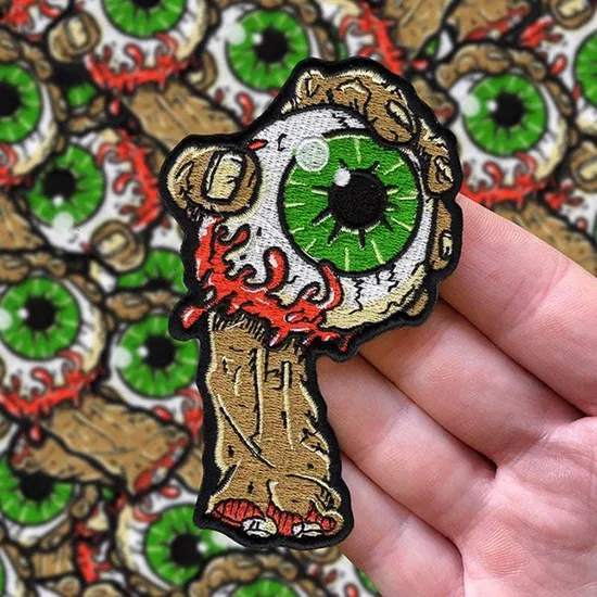 Custom Embroidered Patches PVC Rubber Logo Bulk 3D Patches Chenille China Manufacturer Iron on Embroidery Patch for Clothing