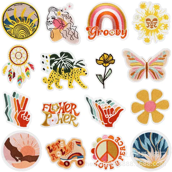 Manufacture Low MOQ Embroidery Patches Wholesale Custom Iron on Patches