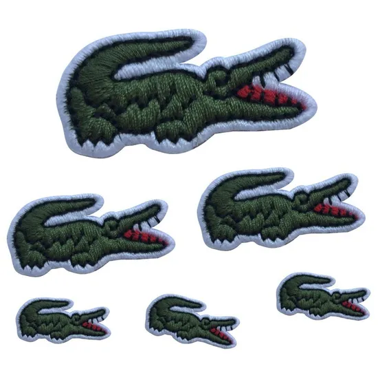 Garment Accessories Crocodile Embroidery Patch and Logo