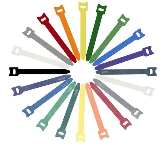Self-Locking /Adjustableprinted Logo Cable Ties Hook and Loop