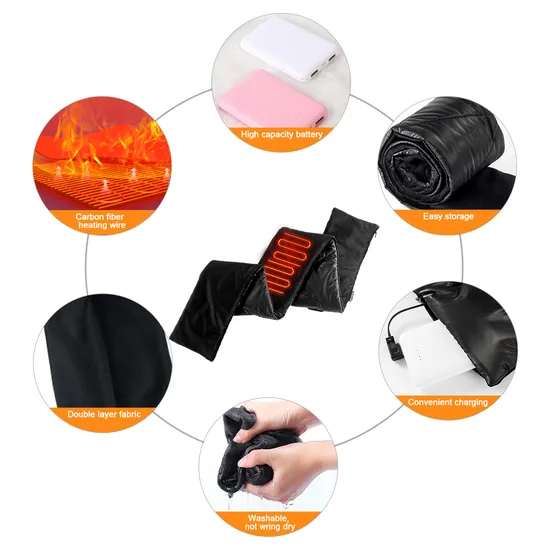 Neck Electric Heated Pad USB Rechargeable Winter Heated Neck Wrap Scarf Heated Scarf