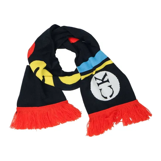 Customized Logo Soccer Fan Sport Football Scarf Fashion Jacquard Warm Winter Scarf