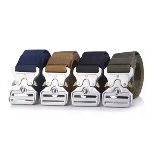 Durable Military Tactical Belt with Heavy-Duty Metal Buckle