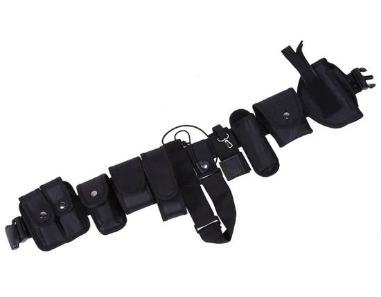 Police Multifunctional Nylon Black Police Tactical Belt