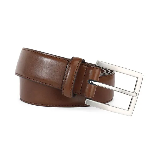 New Design High Quality Classcial Genuine Leather Men Belt with Nickle Free Single Prong Buckle