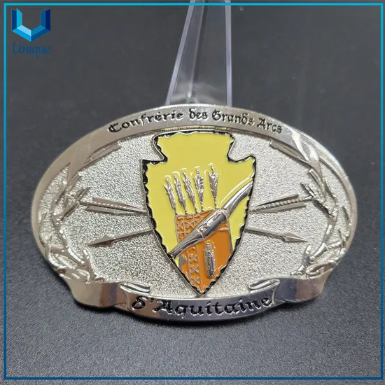 Custom Design 3D Silver Belt Buckle, Heavy Duty Pin Accessory French Metal Buckle for Souvenir Promotional Gifts