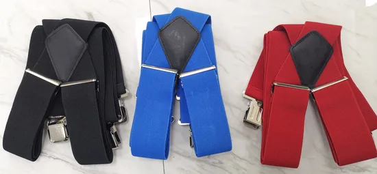 Trousers Elastic Adjustable Suspenders in Different Color and Pattern