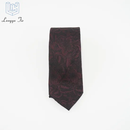 Wholesale High Quality Jacquard Black Gold Silk Tie Men Neckties