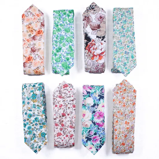 Shengzhou Cotton Tie with High-Grade Printed Fashion Floral Wholesale for Men and Women