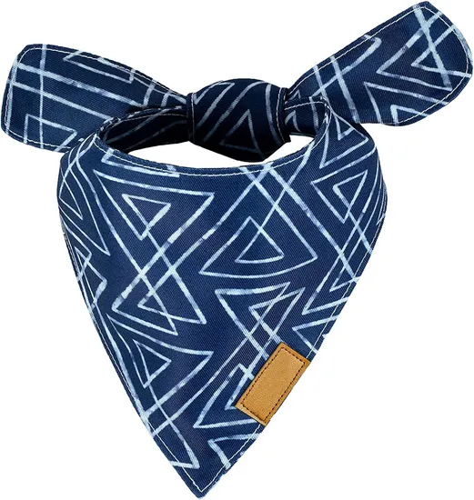 Wholesale Pet Square Triangle Plain Printed Customized Scarf Custom Logo Dog Bandana