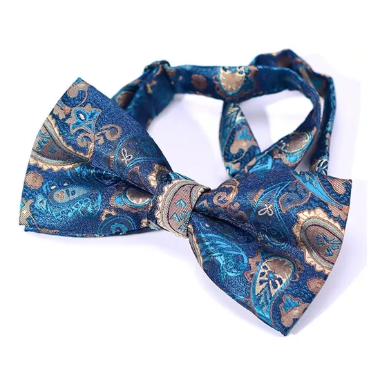 New Style Custom Pattern Fashion Polyester Bow Tie