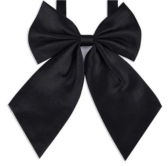 OEM Wholesale Satin Silk Formal Pure Color Neckerchief Womens Girls Bow Tie Match Shirt