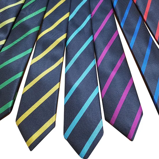 Factory Wholesale Men′s Polyester Striped Neck Tie