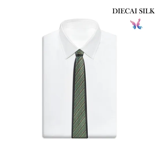 Wholesale 6A Grade Mulberry Silk Fashion Printed Silk Neck Tie with Custom Box