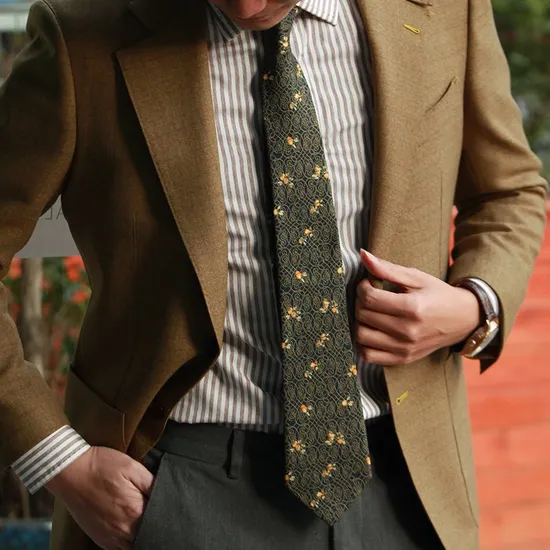 China Factory Business 100% Mulberry Silk Digital Printed Printed Silk Tie of Custom Label