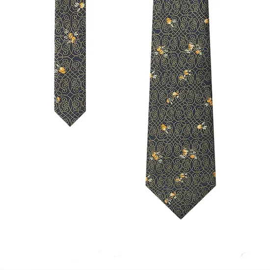 Customized Logo Design Pattern Pure 100% Silk Woven Jacquard Necktie Formal Business Men Tie