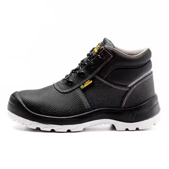 Light Bearer 368 Genuine Leather Steel Toe Safety Work Shoes Boots for Men De Seguridad