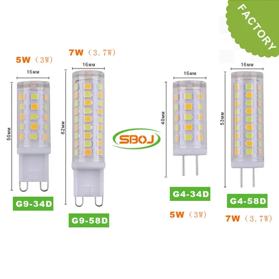 3 CCT Tri-Color Mini LED Bulbs G4 G9 3W 5W 7W 9W Bi-Pin Plug Lamp Bulb SMD LED Light