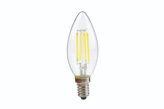 220V-240V Edison Vintage Glass 4W 400lm E14 Retro Light Candle LED Filament Bulb